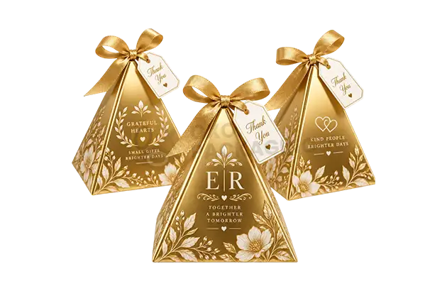 Custom Prited Gold Gift Packaging