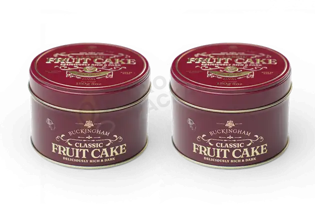 Custom Round Fruit Cake Tin Bulk