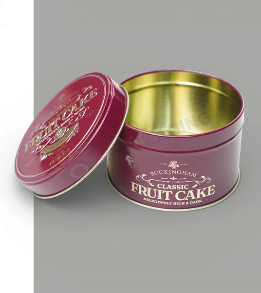 Custom Round Fruit Cake Tin Wholesale