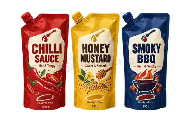 Custom Sauces Spout Pouch