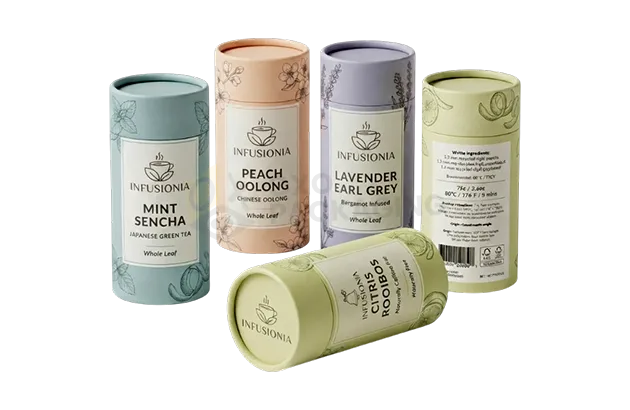 custom tea tube packaging wholesale
