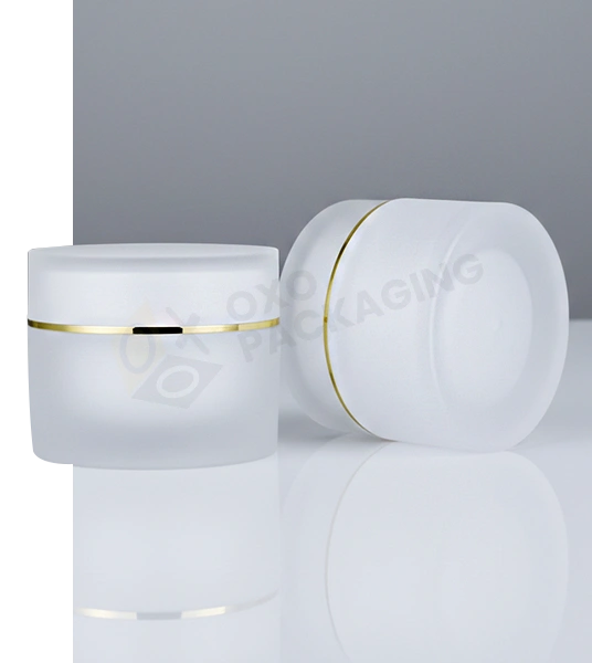custom white cosmetic jars