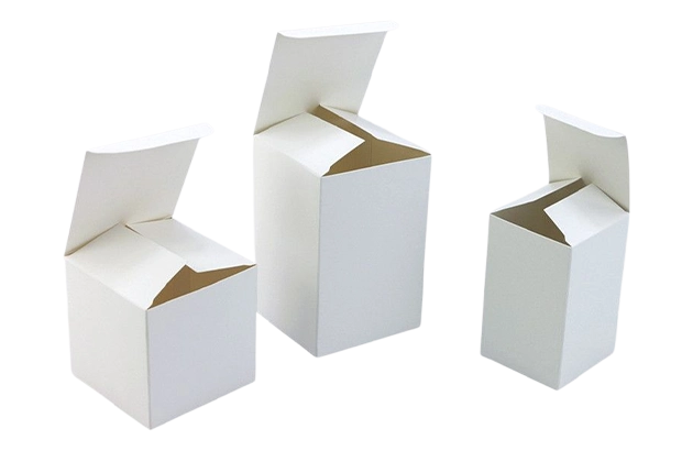 White tuck top boxes