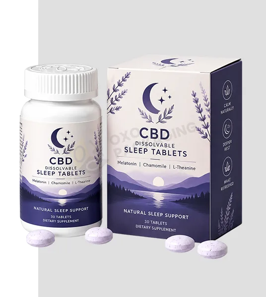 Customize CBD Dissolvable Sleep Tablets Boxes