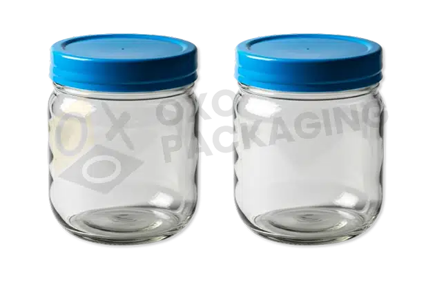 customize glass jars plastic lids