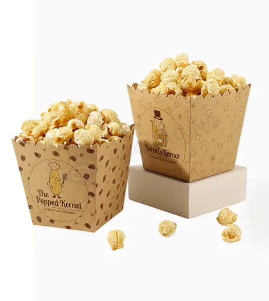customize kraft popcorn boxes