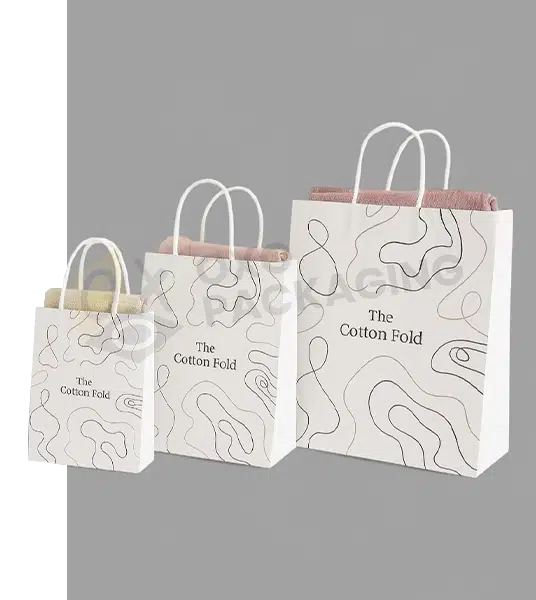 customize white paper bags