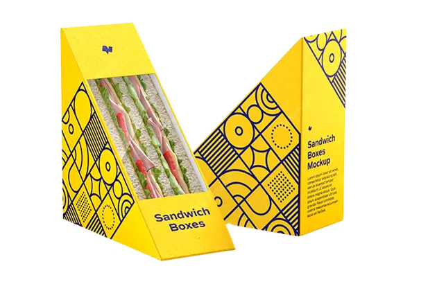 customized kraft sandwich box packaging