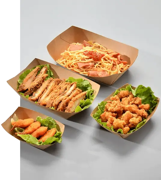 customized paper food trays boxes