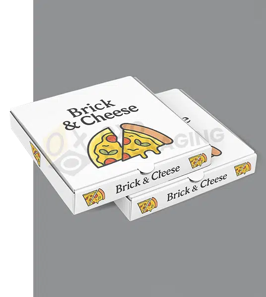 Customized White Pizza Boxes