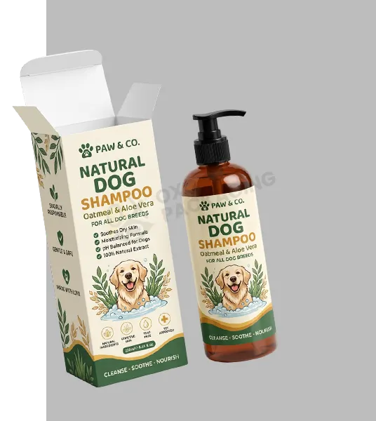 custom dog shampoo packaging bulk