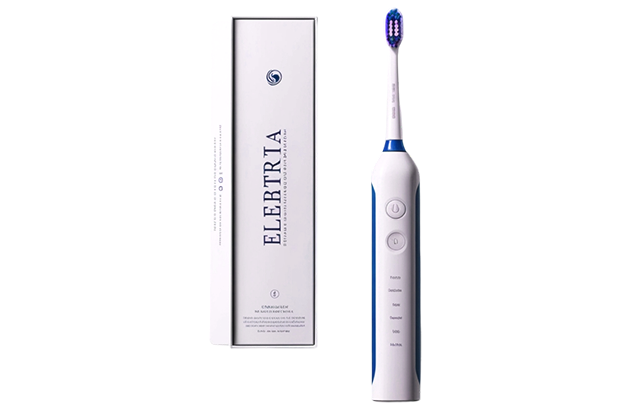 electric toothbrush packaging with logo