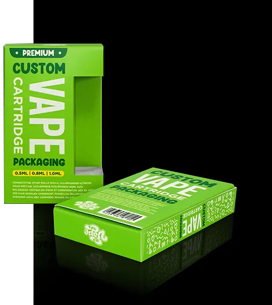 custom empty vape cartridge packaging boxes