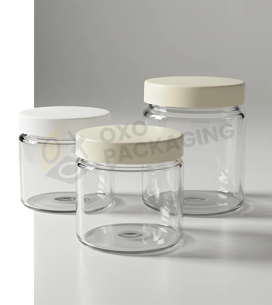 glass jars plastic lids in affordable price