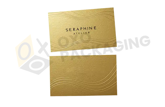 gold foil business card