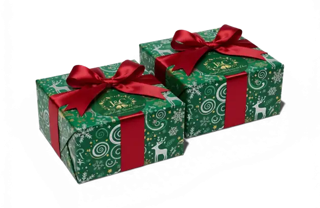 green christmas gift box bulk