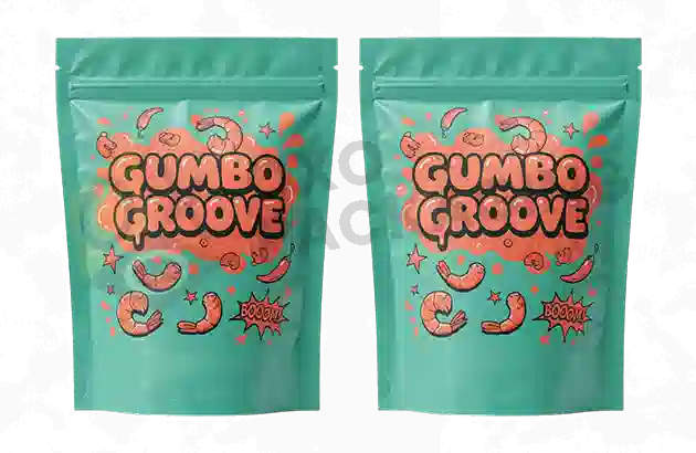 Bulk Gumbo Mylar pouches