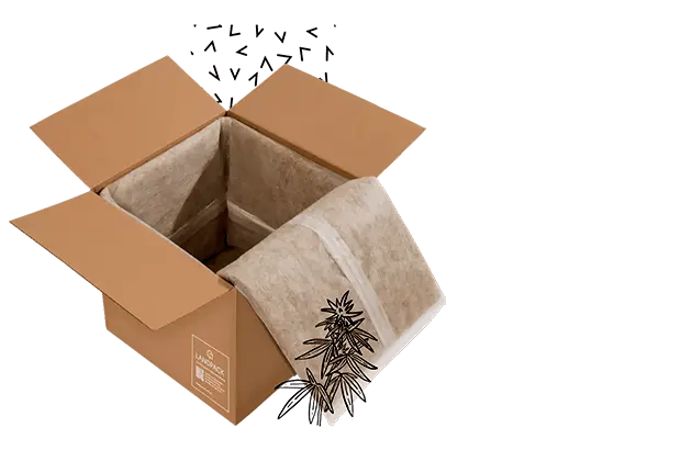 hemp shipping packaging box