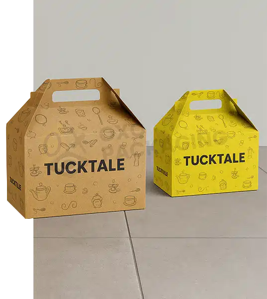 kraft gable packaging boxes