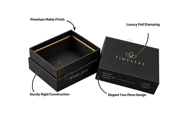 Custom Printed Matte Black Packaging