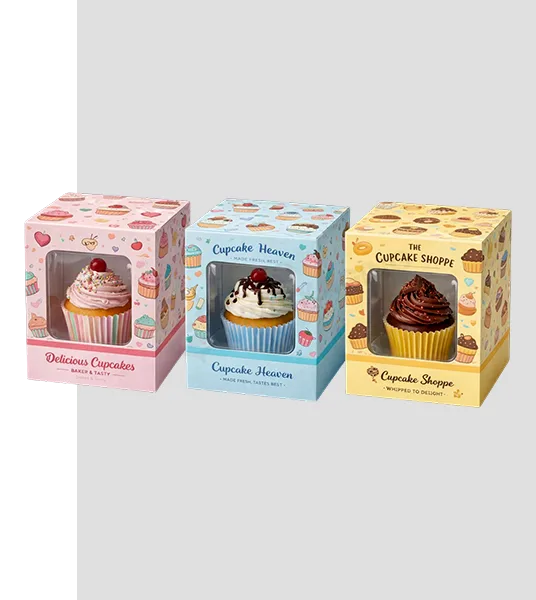 packaging boxes for mini cupcake