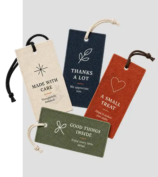 Personalize Fabric Hang Tags