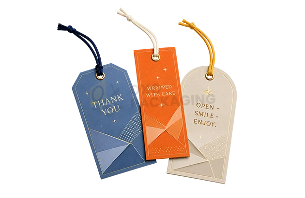 Personalize silk hang tags