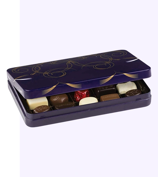 personalized chocolate tin box