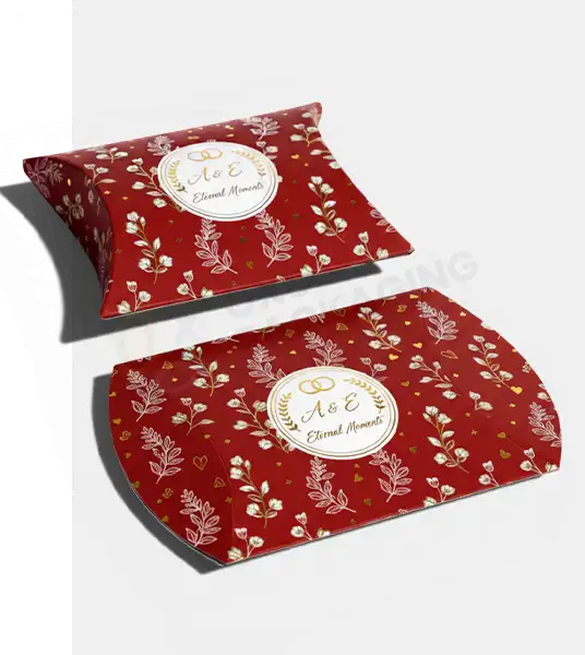 pillow shape paper gift boxes with free shipping