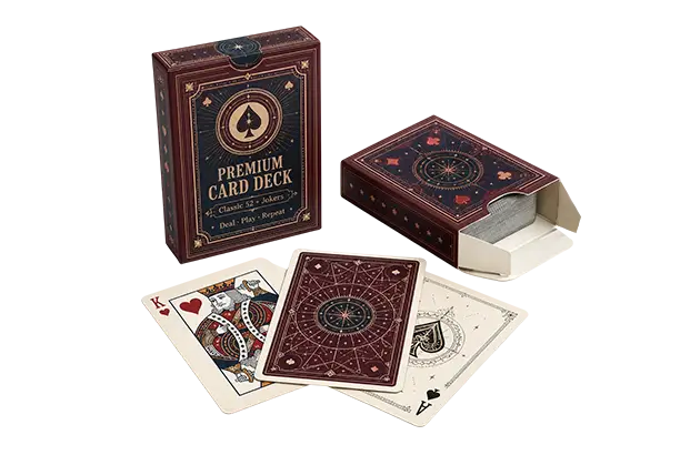 playing card with custom logo