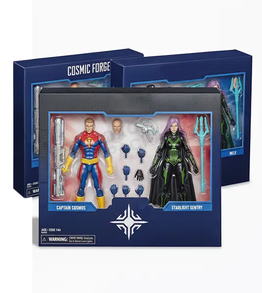 printed action figure packaging