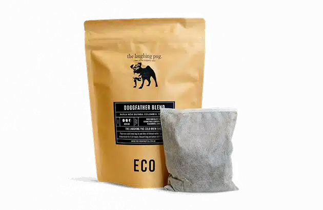 printed cold brew coffee pouches