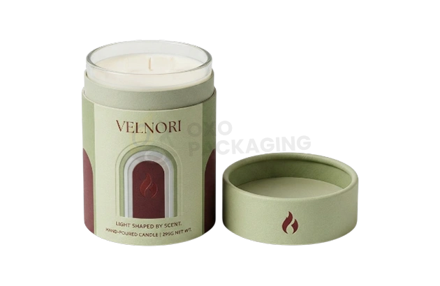 printed custom candle tube packaging
