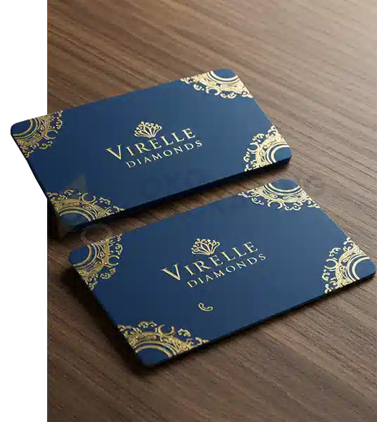 printed gold foil business cards
