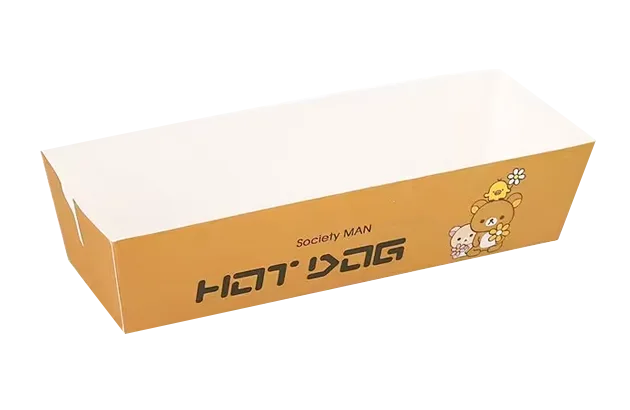 printed hot dog boxes