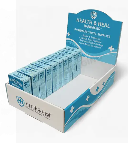 printed pharmaceutical display boxes