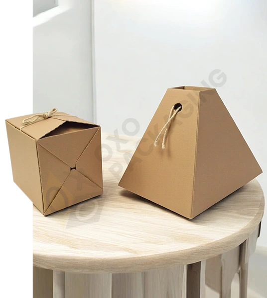 printed trapezoid gift boxes