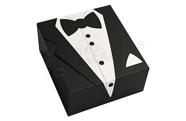 printed tuxedo gift boxes