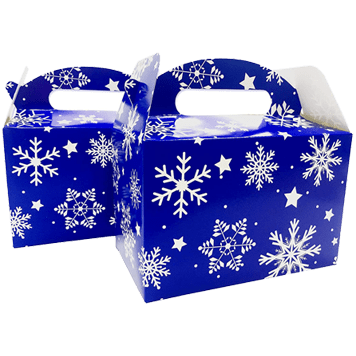 Custom Blue Gable Packaging Boxes