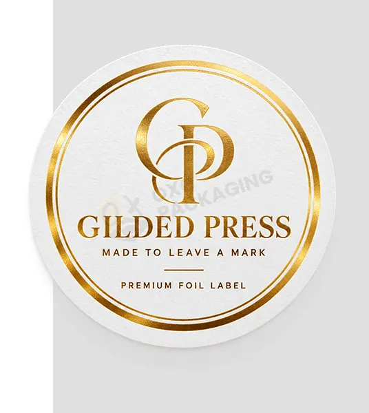 silver foil labels