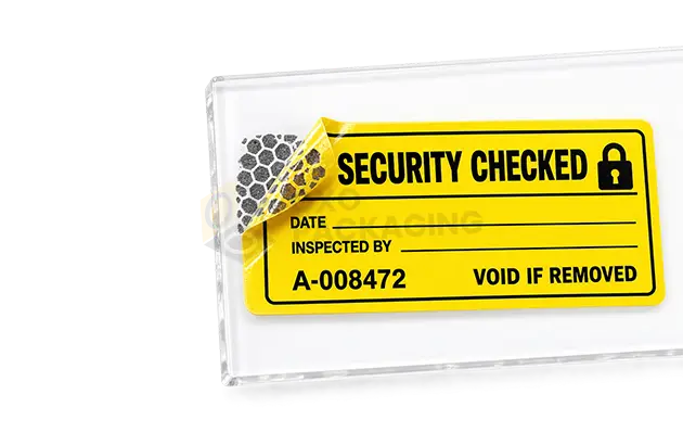 Tamper Evident Label