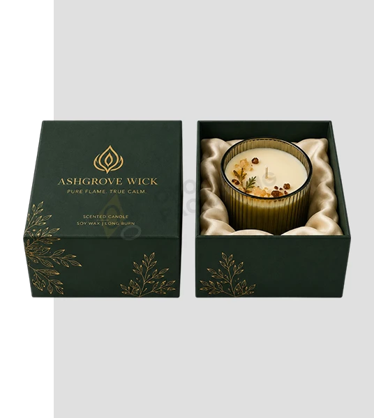 two piece candle box