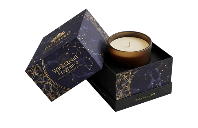 two piece candle packaging box
