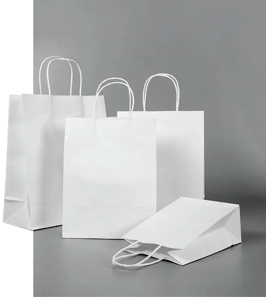 customize white paper bags