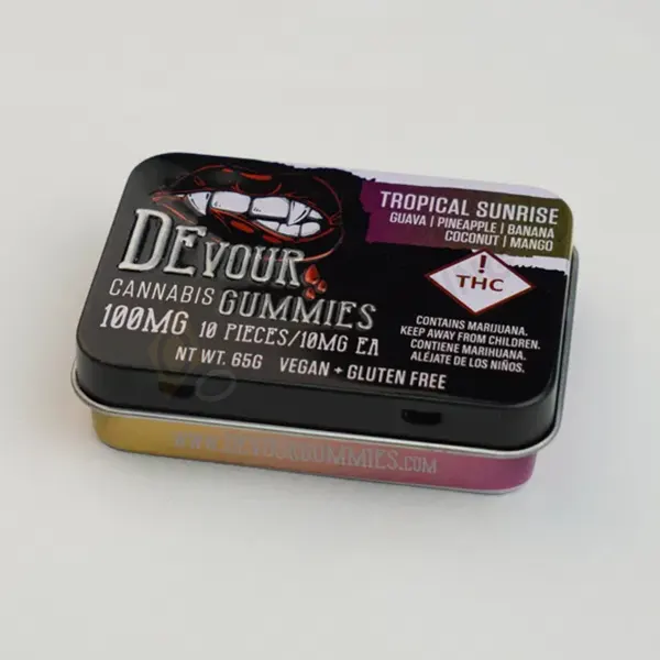 100mg Cannabis Gummies Tin wholesale
