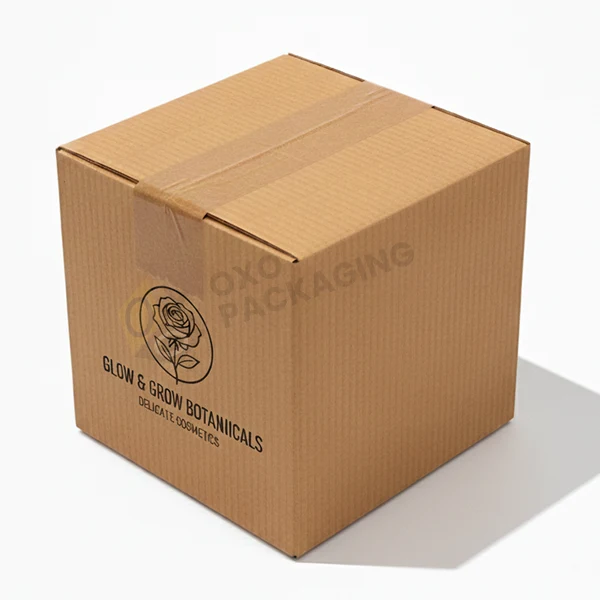 7x7x7 corrugated kraft shipping box