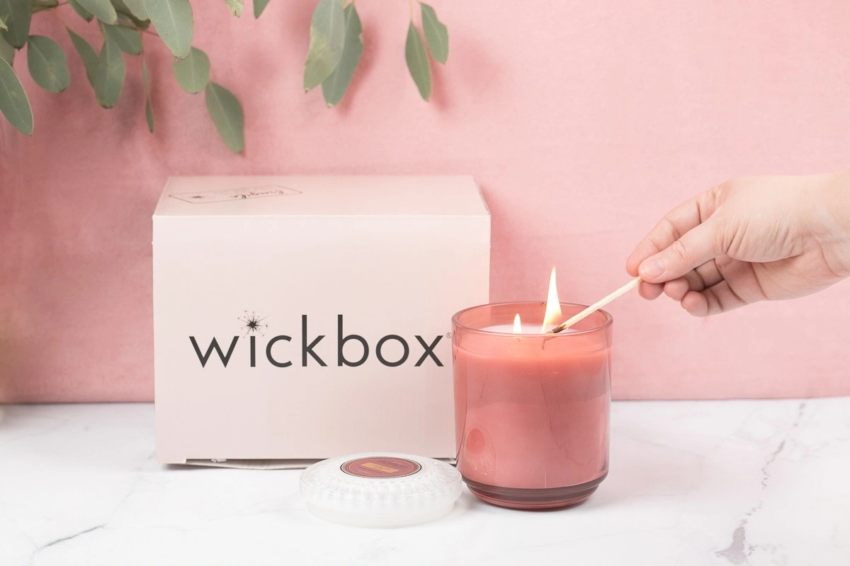 Custom wick candle box design