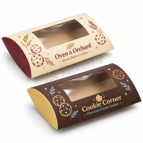 Bakery pillow boxes with logo