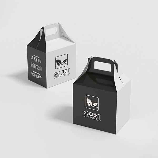 black gable packaging boxes
