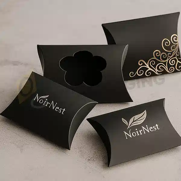 black pillow packaging